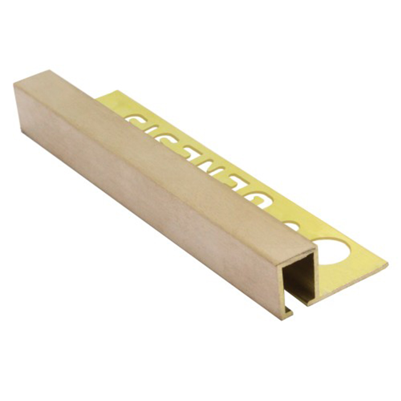 Genesis Brushed Solid Brass Square Edge Trim 2.7m TDB (Choice Of Size